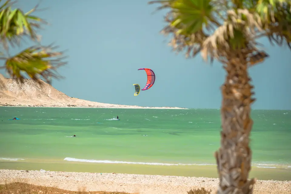 Kitesurf sur la lagune